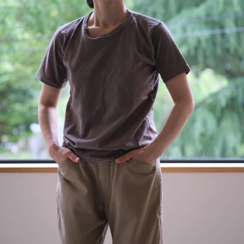 とめごろうさま専用マロバヤTシャツ ネイビー2枚 カーキ1枚 3枚セット 半袖Tシャツ（灰）｜MAROBAYA | 84