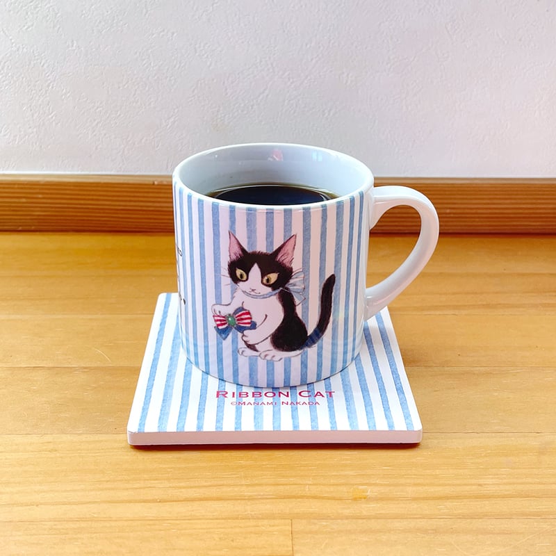 リボンキャット 吸水コースター | Ribbon Cat - リボンキャット仲田
