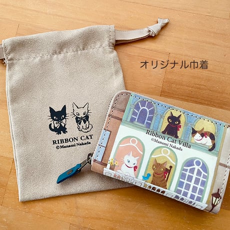 リボンキャット カード小銭入れ