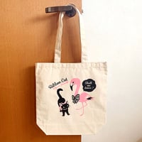 リボンキャット キャンバストート