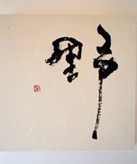 書の一文字パネル「野」