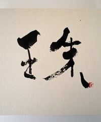 書の一文字パネル「珠」