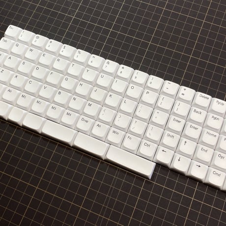 XDA DyeSub PBT 93 Orthlinear キーキャップセット（ホワイト）