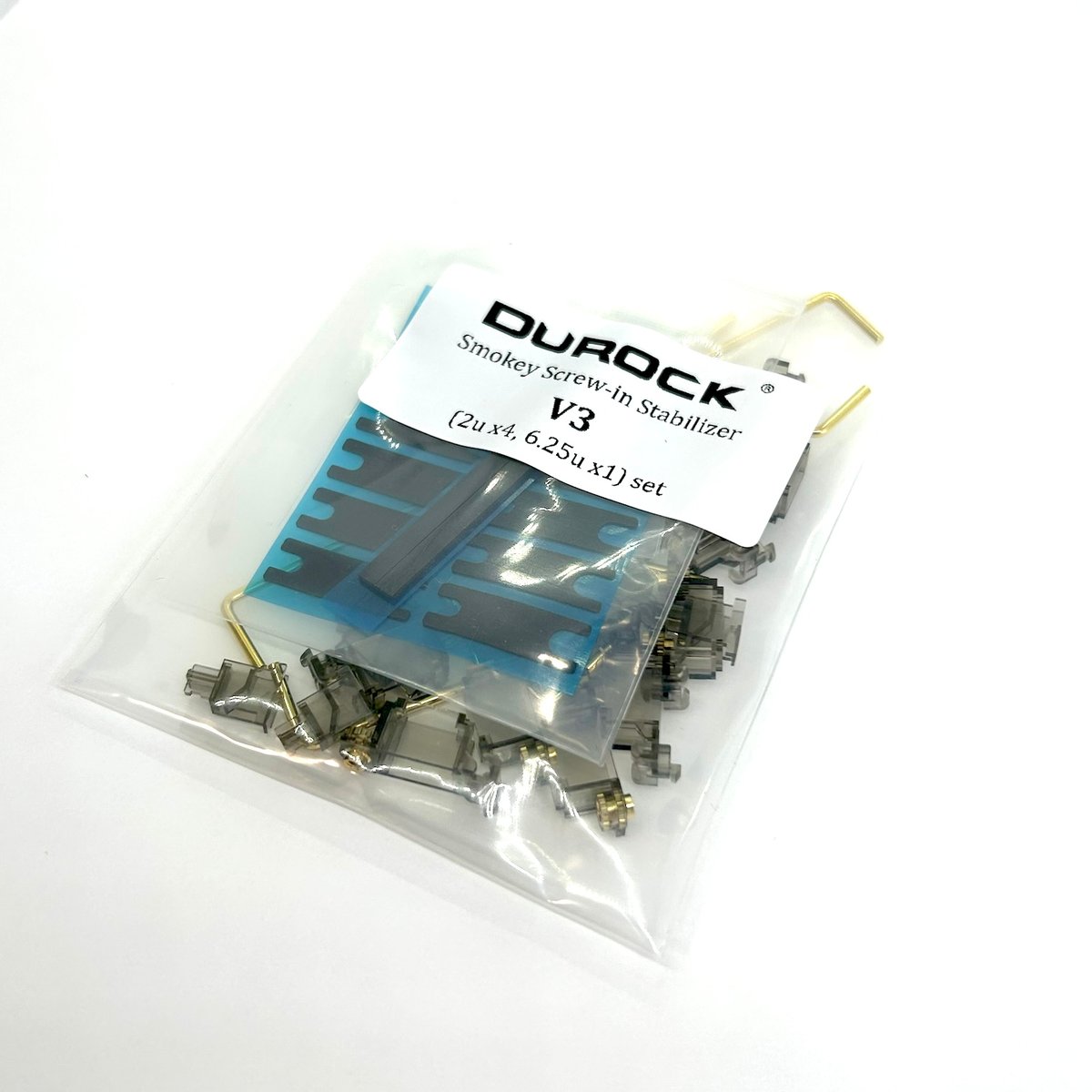 DUROCK V3 PCBマウントスタビライザーセット(スモーキー/2Ux4 DUROCK V3 PCBマウントスタビライザーセット(スモーキー/2Ux4