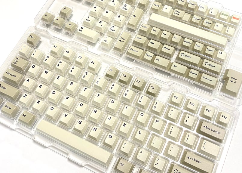 販売終了】PBT DyeSub 141 キーキャップセット（レトロ） | TALPKEYBO