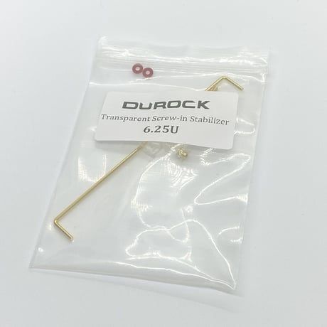 Durock 6.25U V2 PCBマウントスタビライザー（クリア）