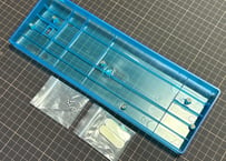 GH60互換 60%キーボード用プラスチックケース（半透明ブルー）