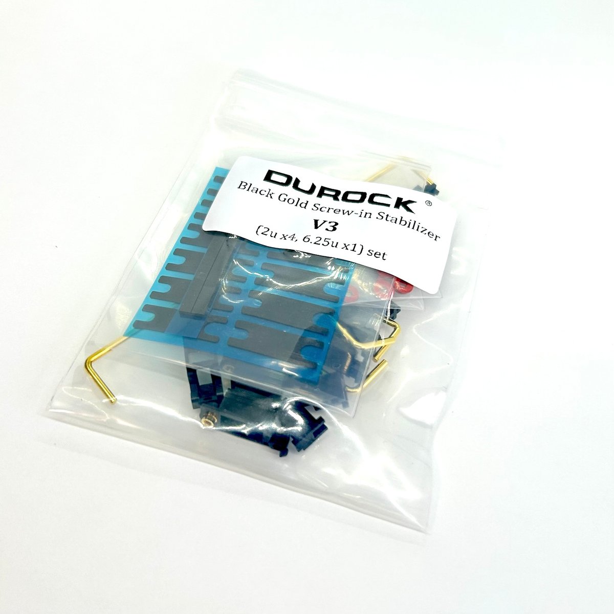 DUROCK V3 PCBマウントスタビライザーセット(ブラック/2Ux4 DUROCK V3 PCBマウントスタビライザーセット(ブラック/2Ux4