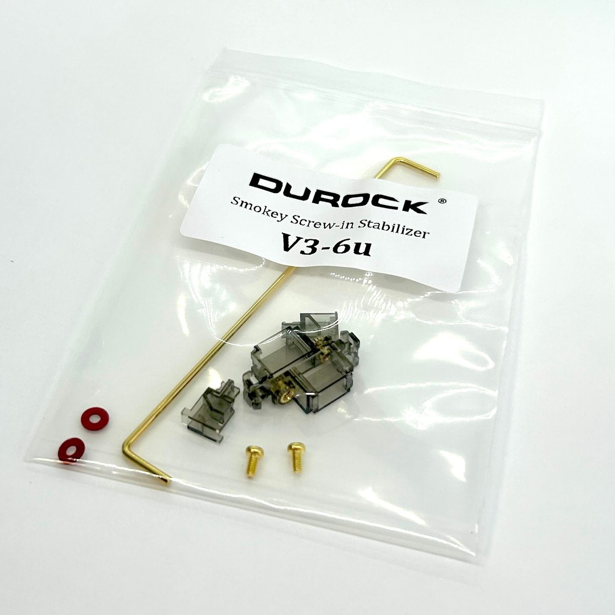 DUROCK 6U V3 PCBマウントスタビライザー(スモーキー/ゴールド DUROCK 6U V3 PCBマウントスタビライザー(スモーキー/ゴールド