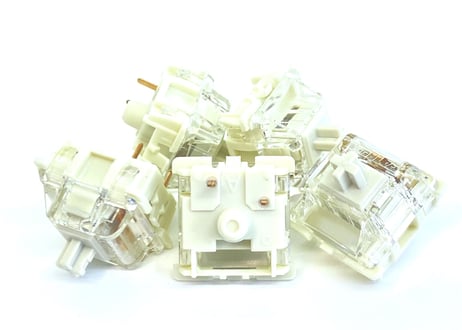 Gateron G Pro 3.0 Switch White (Two-Stage Spring)（3ピン/45g/リニア/5個）