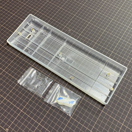 GH60互換 60%キーボード用プラスチックケース（半透明クリア）