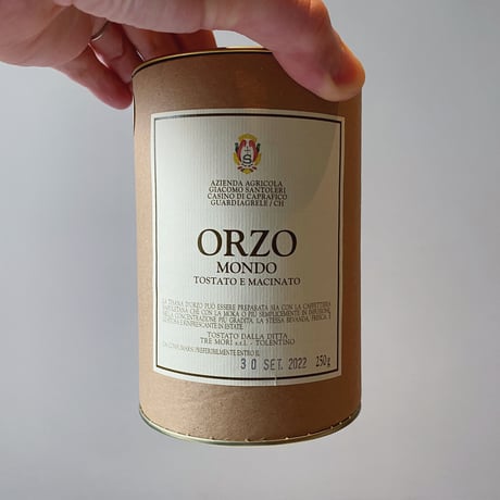 GIACOMO SANTOLERI ジャコモ・サントレーリ　Orzo Monado オルツォ・モンド（大麦コーヒー）　筒型 250g