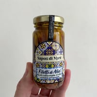 サポーリ　アンチョビフィレ　樽熟成エキストラヴァージンオリーブオイル漬 100g