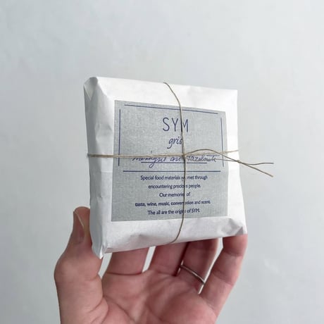 Grocery Sym Gris ブロンテ産ピスタチオ 有機アーモンドのビスコッティ 50g