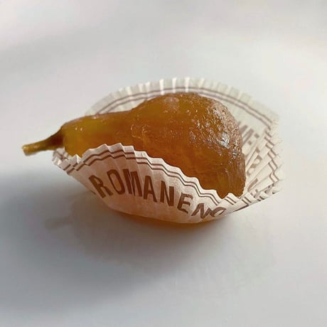 ピエトロ・ロマネンゴ　Frutta Candita 青箱入り フルッタカンディータ　3個箱入り (マンダリンオレンジ、イチヂク、洋ナシ)