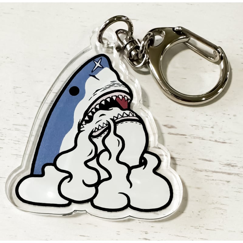 アクリルキーホルダー『サメちゃん』(5cm×5cm） | Nameless