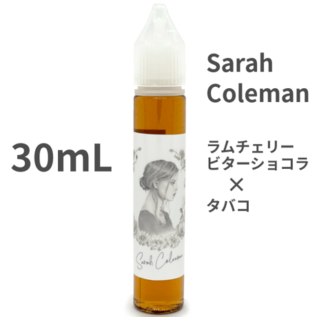 30mL ラムチェリービターショコラ x タバコ "Sarah Coleman" VAPEリキッド