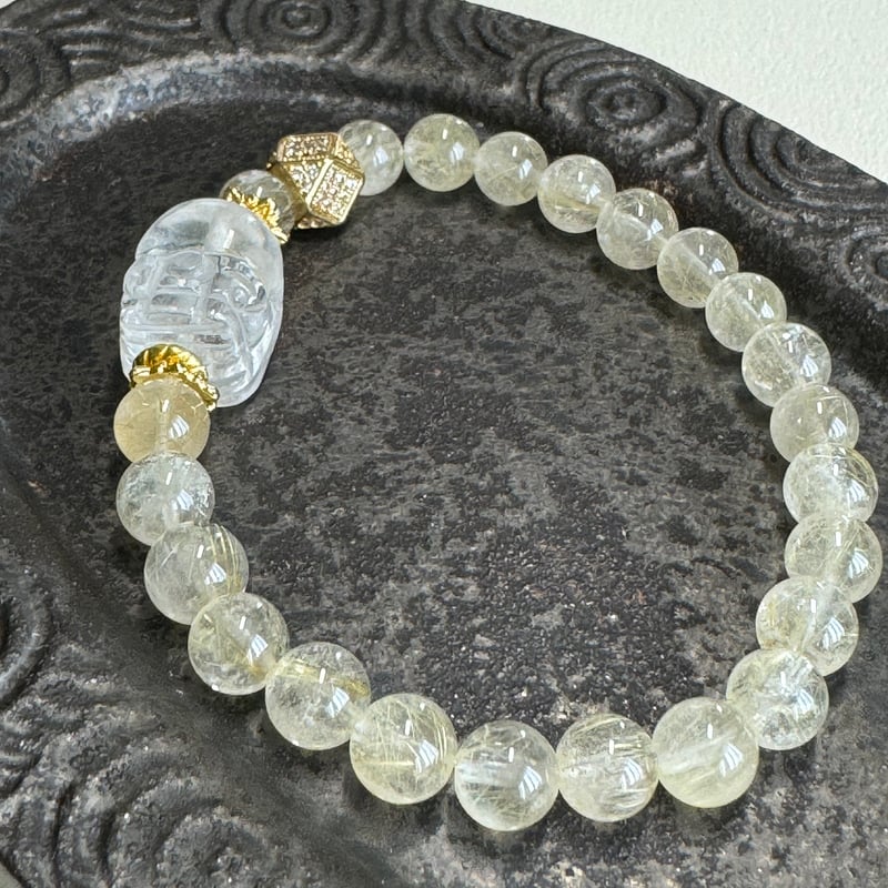 水晶貔貅・ルチルクォーツ ブレスレット | アトリエ・サリ―