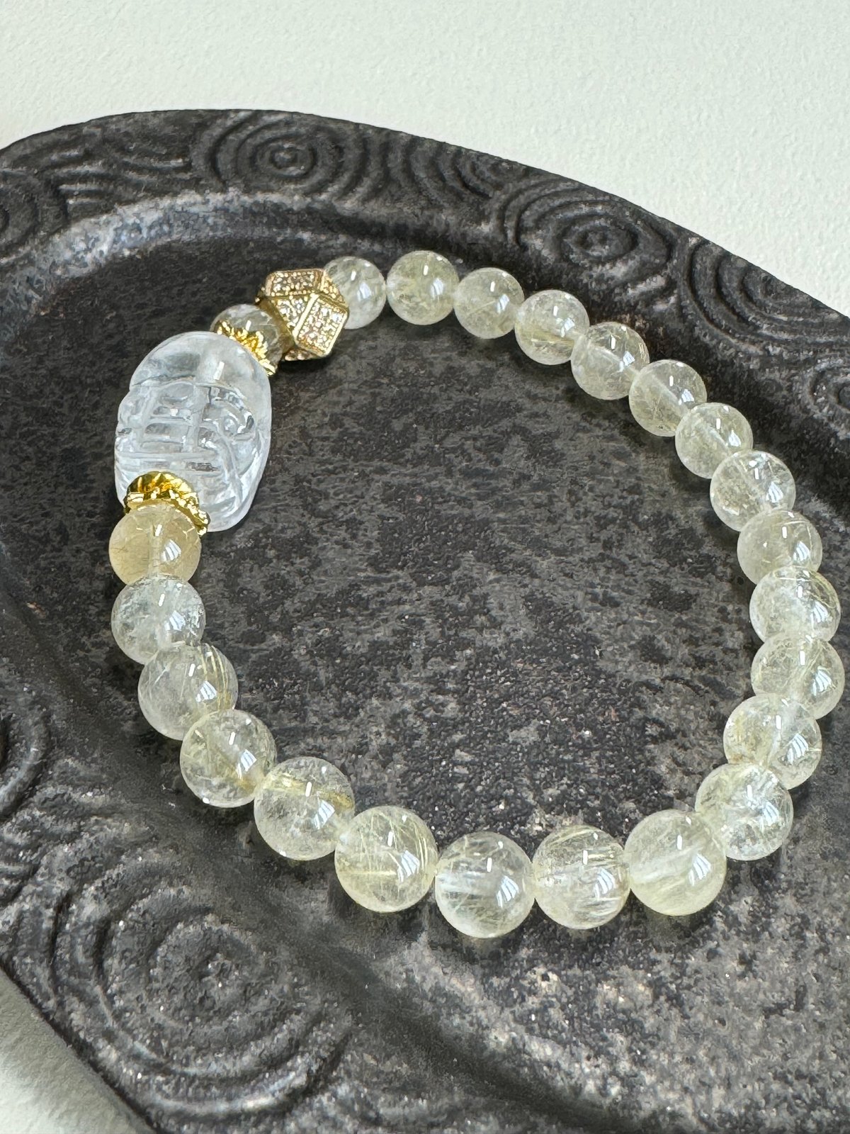 水晶貔貅・ルチルクォーツ ブレスレット | アトリエ・サリ―