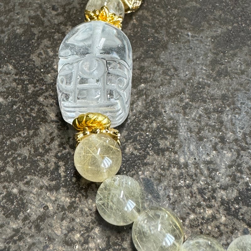 水晶貔貅・ルチルクォーツ ブレスレット | アトリエ・サリ―