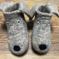 羊毛フェルトのキッズブーツ（ルームシューズ）