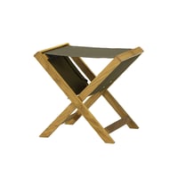 TRINAL stool / Cotton Canvas / Oak