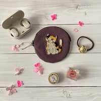 プロペラネコのまぁるいポーチ