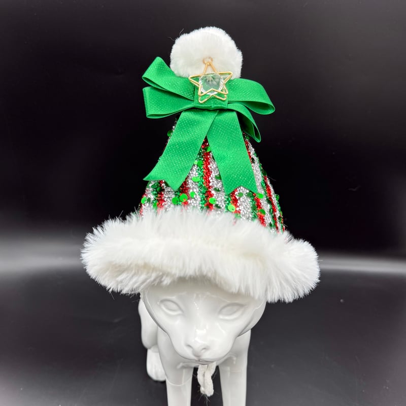 サンタ帽子 K-717スパンコール生地サンタ帽子 | KiKi