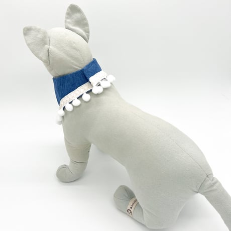 【K−327】お名前入り刺繍スカーフ（BL）  ※注意事項をよくお読みの上ご注文ください。