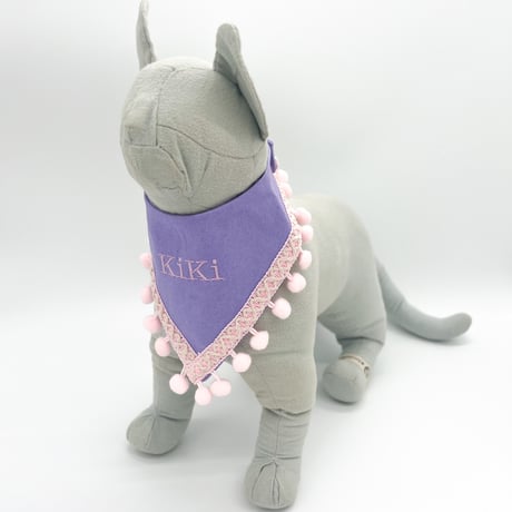【K−327】お名前入り刺繍スカーフ（PL）  ※注意事項をよくお読みの上ご注文ください。