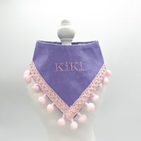 【K−327】お名前入り刺繍スカーフ（PL）  ※注意事項をよくお読みの上ご注文ください。