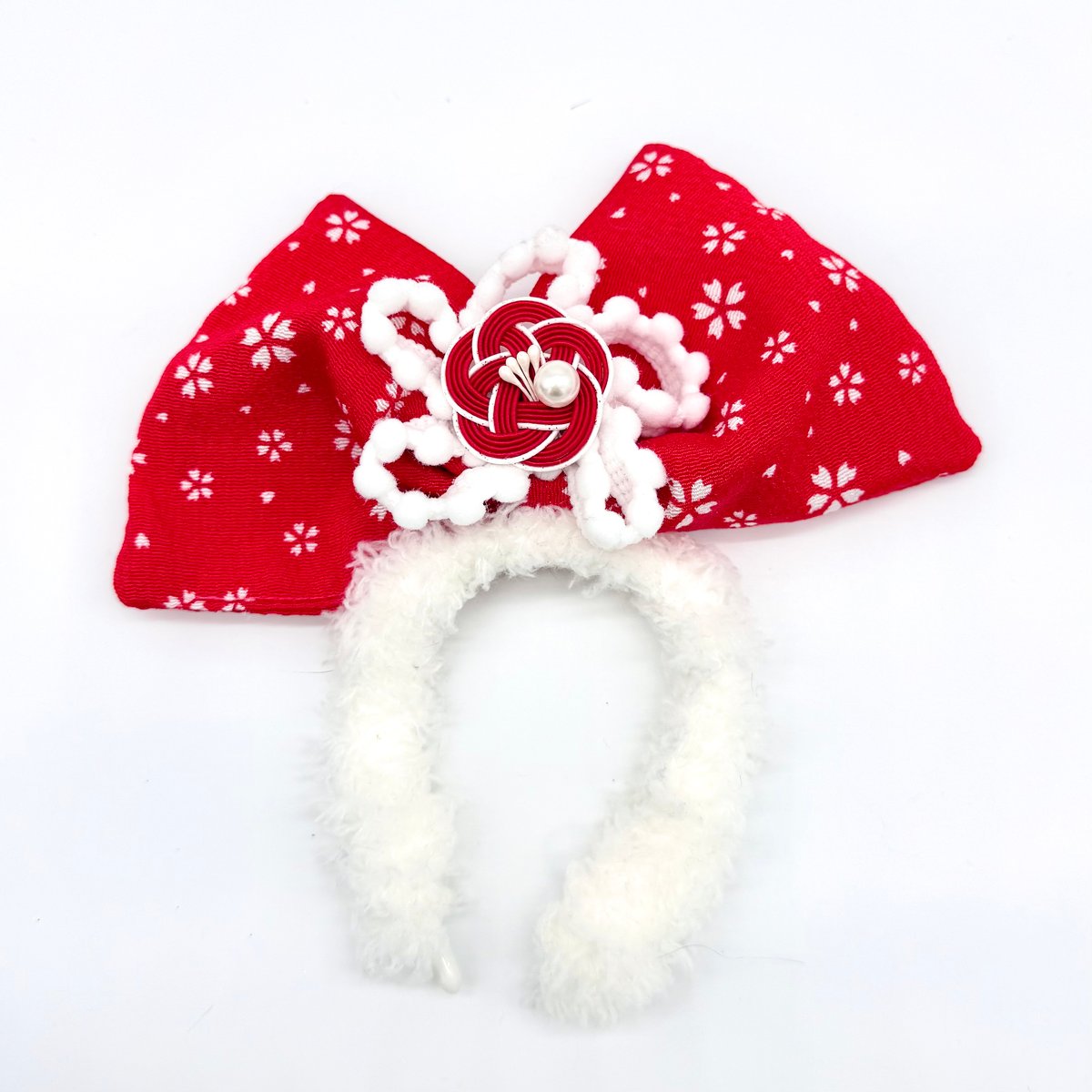 K-740梅水引きパール付きカチューシャ | KiKi