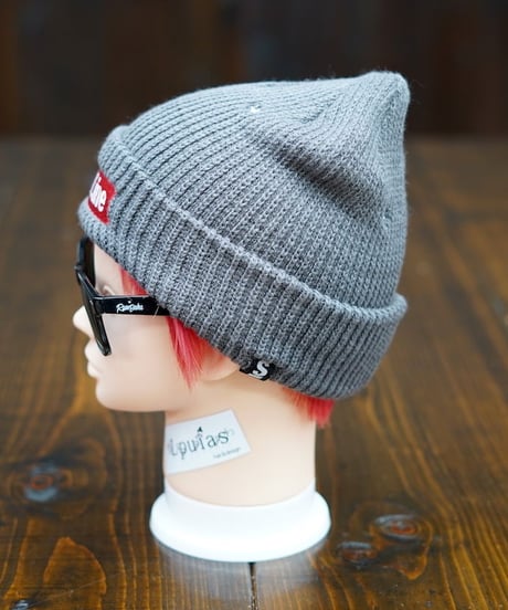 Box Logo Knit Cap／ボックスロゴキャップ（Charcoal／チャコール）