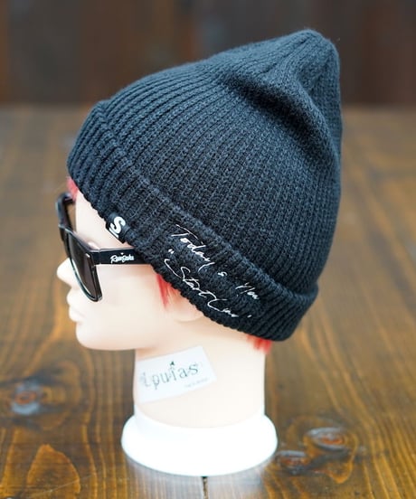 Big Star Knit Cap／ビッグスターニットキャップ（Black／ブラック）