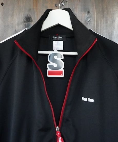 W-Zip Lines Jersey ／ダブルジップラインジャージ（Black × Red／ブラック × レッド）