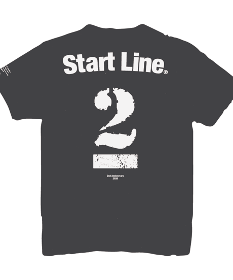 【S残り1点】StartLine 2nd Anniversary T-shirt／2周年記念Tシャツ（Black／ブラック）
