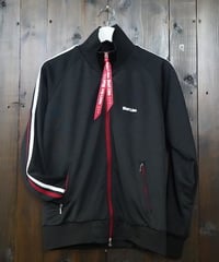 W-Zip Lines Jersey ／ダブルジップラインジャージ（Black × Red／ブラック × レッド）