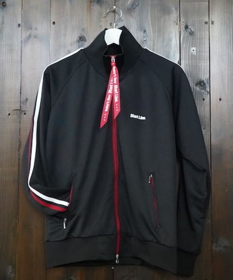 W-Zip Lines Jersey ／ダブルジップラインジャージ（Black × Red／ブラック × レッド）