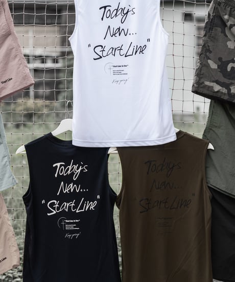 【残りわずか】Today`s New StartLine No-sleeve／トゥデイズニュースタートラインノースリ（Khaki／カーキ）