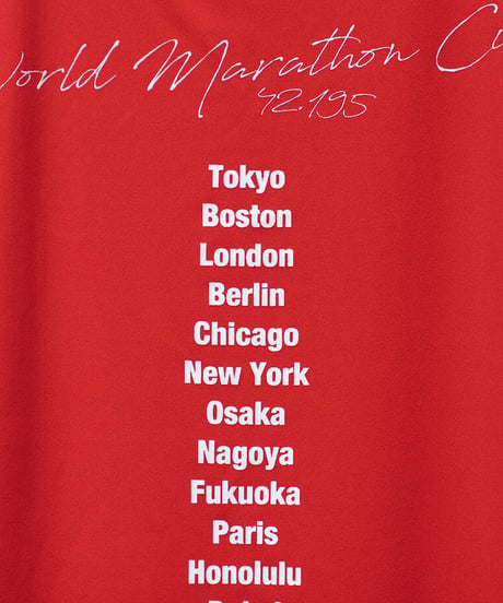 World Marathon City No-sleeve／ワールドマラソンシティーノースリ（Red／レッド）