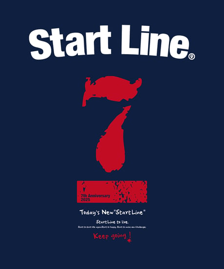 【追加受注生産分】StartLine 7th Anniversary T-shirt／7周年記念Tシャツ（Navy／ネイビー）