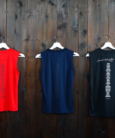 World Marathon City No-sleeve／ワールドマラソンシティーノースリ（Red／レッド）