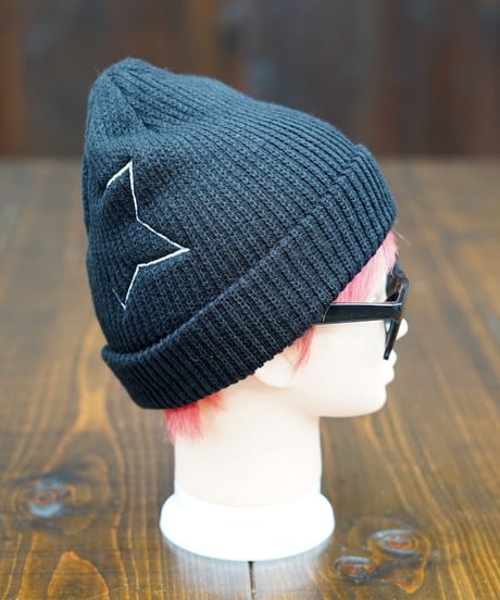 Big Star Knit Cap／ビッグスターニットキャップ（Black／ブラック）