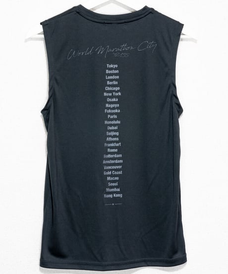World Marathon City No-sleeve／ワールドマラソンシティーノースリ（Black／ブラック×ブラック）
