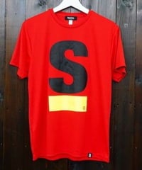 【M残り1点】Big S Active T-shirt／ビッグエスアクティブT（Red／レッド）