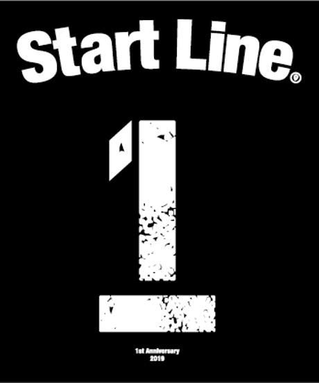 StartLine 1st Anniversary T-shirt／1周年記念Tシャツ（Black／ブラック）