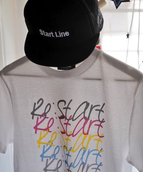Re:Start T-shirt／リスタートTシャツ（White／ホワイト）