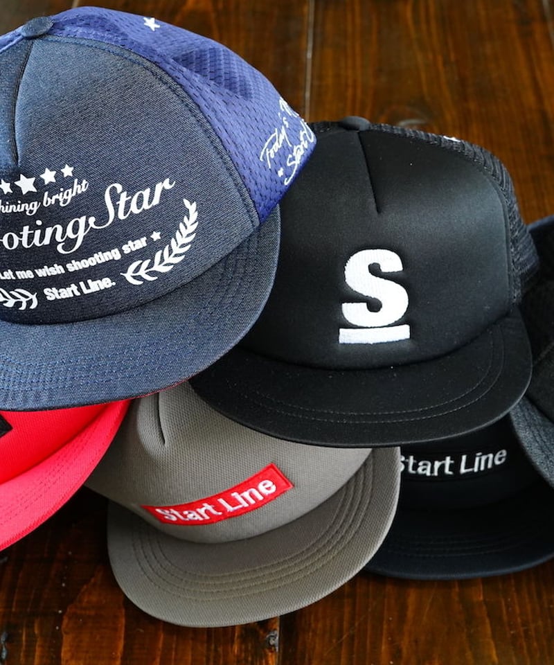 S Logo Alphabet Cap／エスロゴアルファベットキャップ（Black