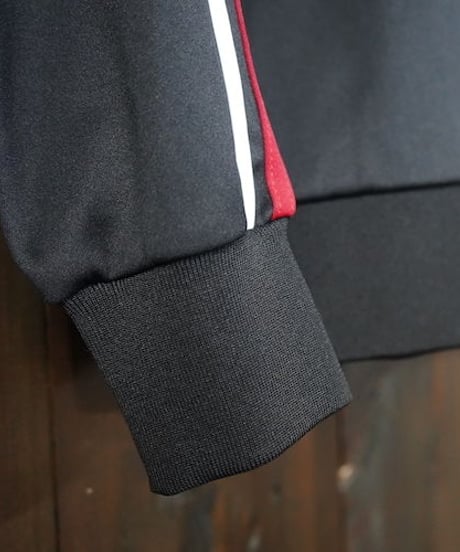 W-Zip Lines Jersey ／ダブルジップラインジャージ（Black × Red／ブラック × レッド）