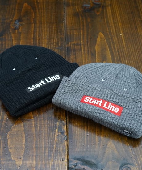 Box Logo Knit Cap／ボックスロゴキャップ（Charcoal／チャコール）